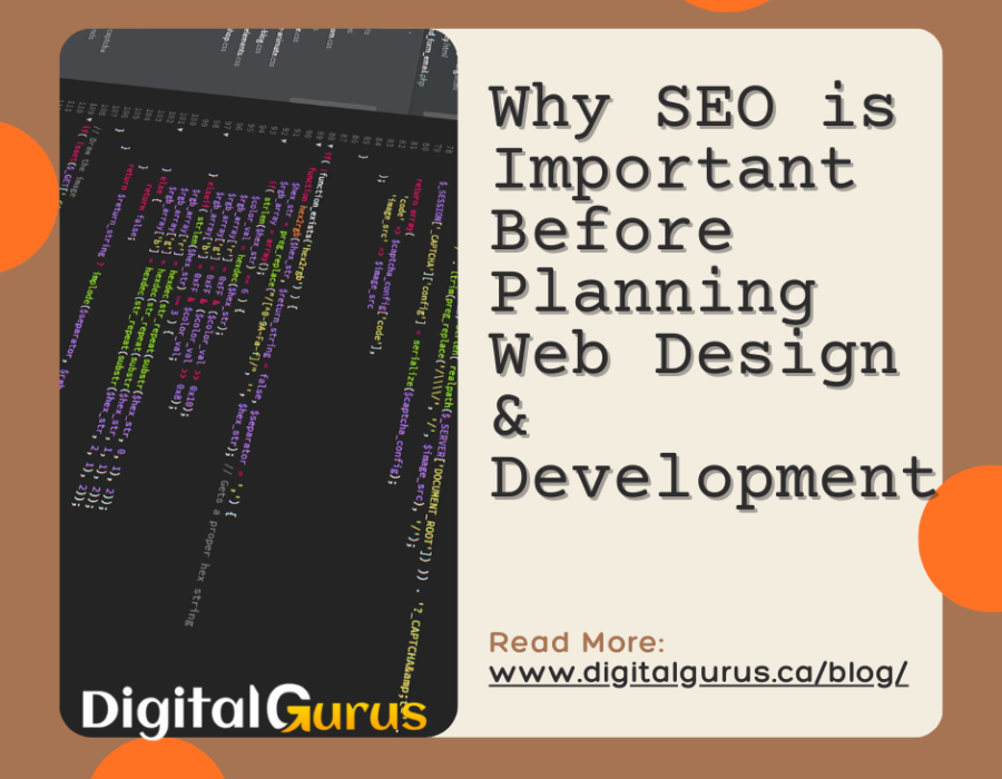 Why SEO is Important Before Planning Web Design and Development
